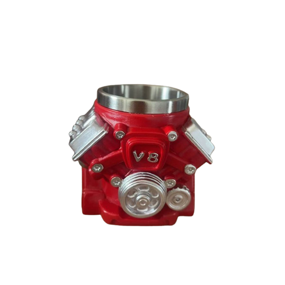 V8 Engine Model Design Stainless Steel Coffee Mug