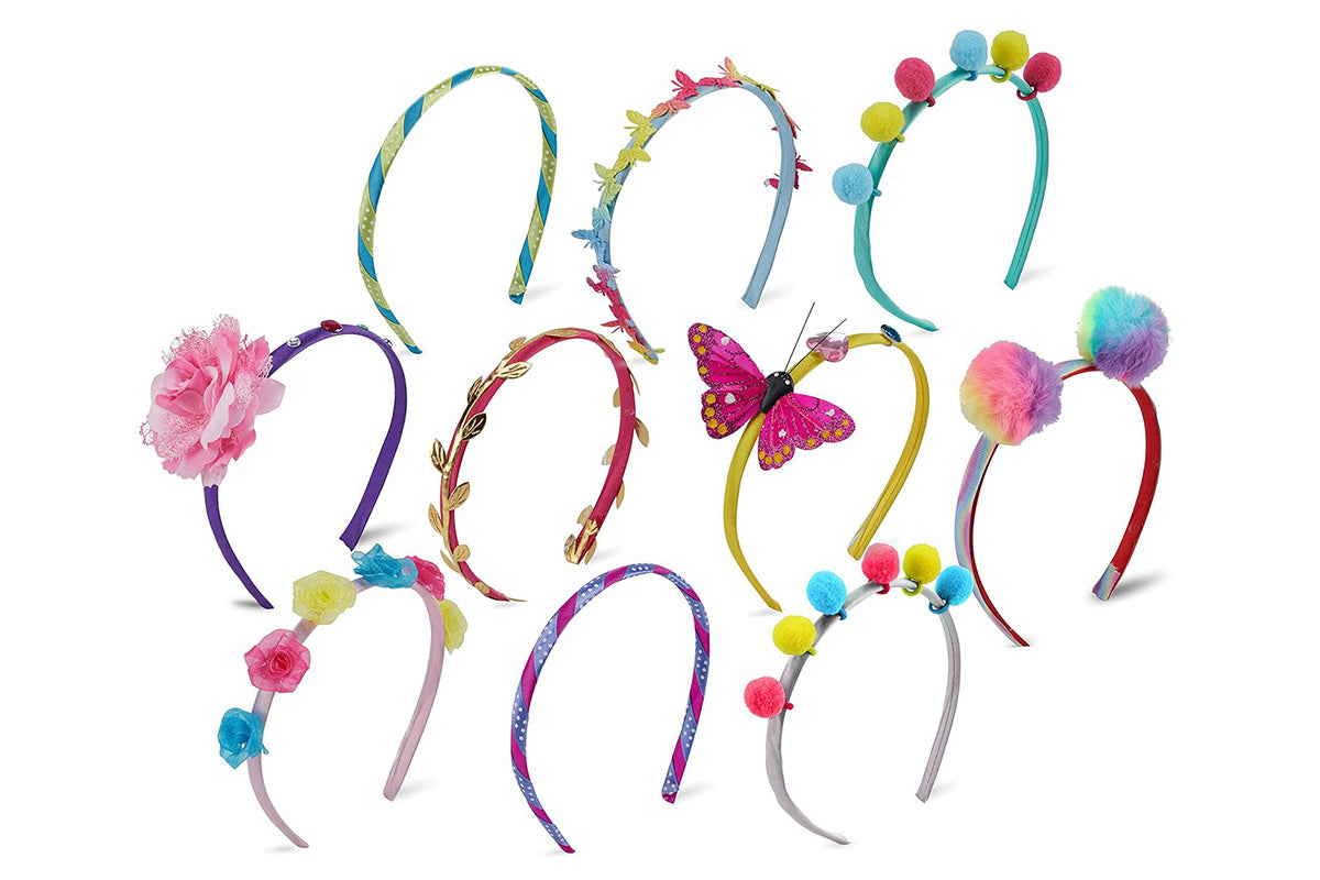 Headband Making Kit DIY Hair Accessories Set Gift for Ages 5-12 Year Old Girl