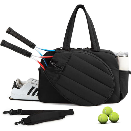 Womens Tennis Gym Bag Sports Tote Fits Two Rackets with Shoe Compartment