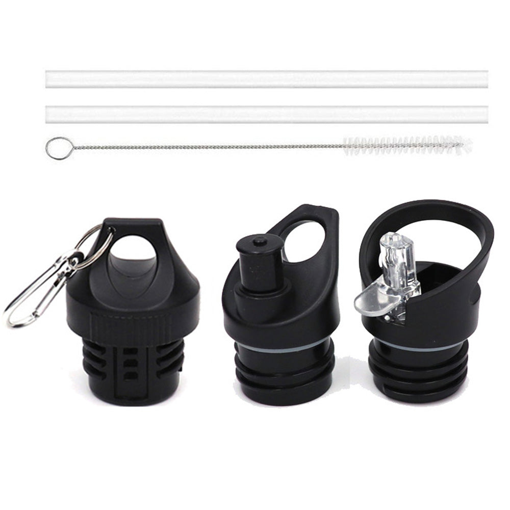 3 PCS Straw Lids for Hydro Flask Standard Mouth with 2 Straws and Cleaning Brush