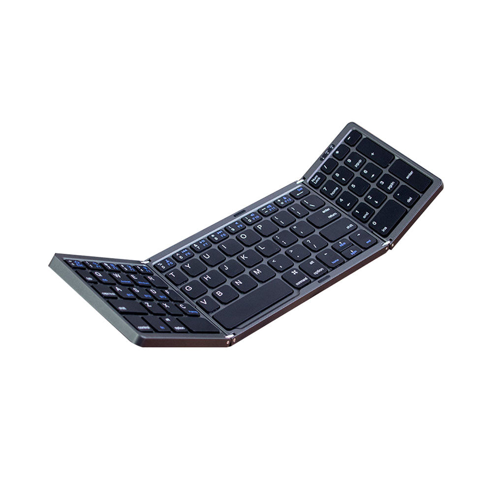 Foldable Bluetooth Keyboard Wireless Portable Keyboard with Numeric Keypad