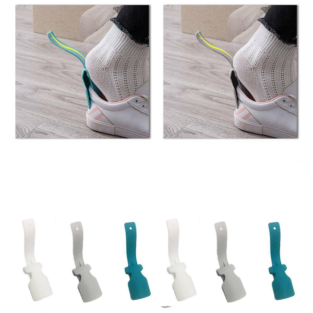 6Pcs Portable Lazy Shoe Lifting Helper Random Colour