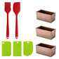 3Pcs Carbon Steel Loaf Pan Set 1kg 0.45kg 0.36kg Dough Capacity with Brush and Scraper