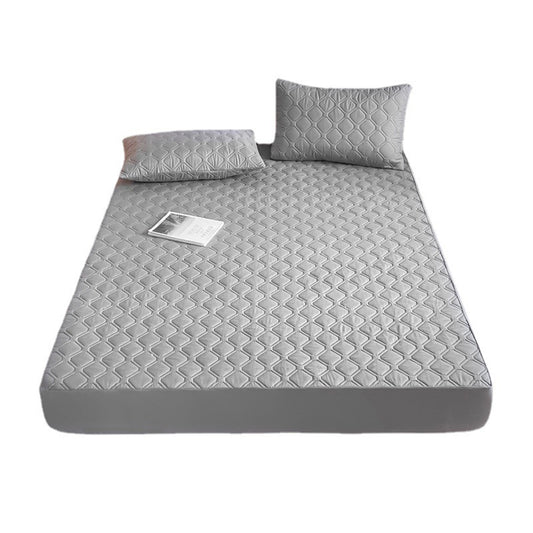 Water Resistant Mattress Protector Soft Mattress Pad with Deep Pocket Grey