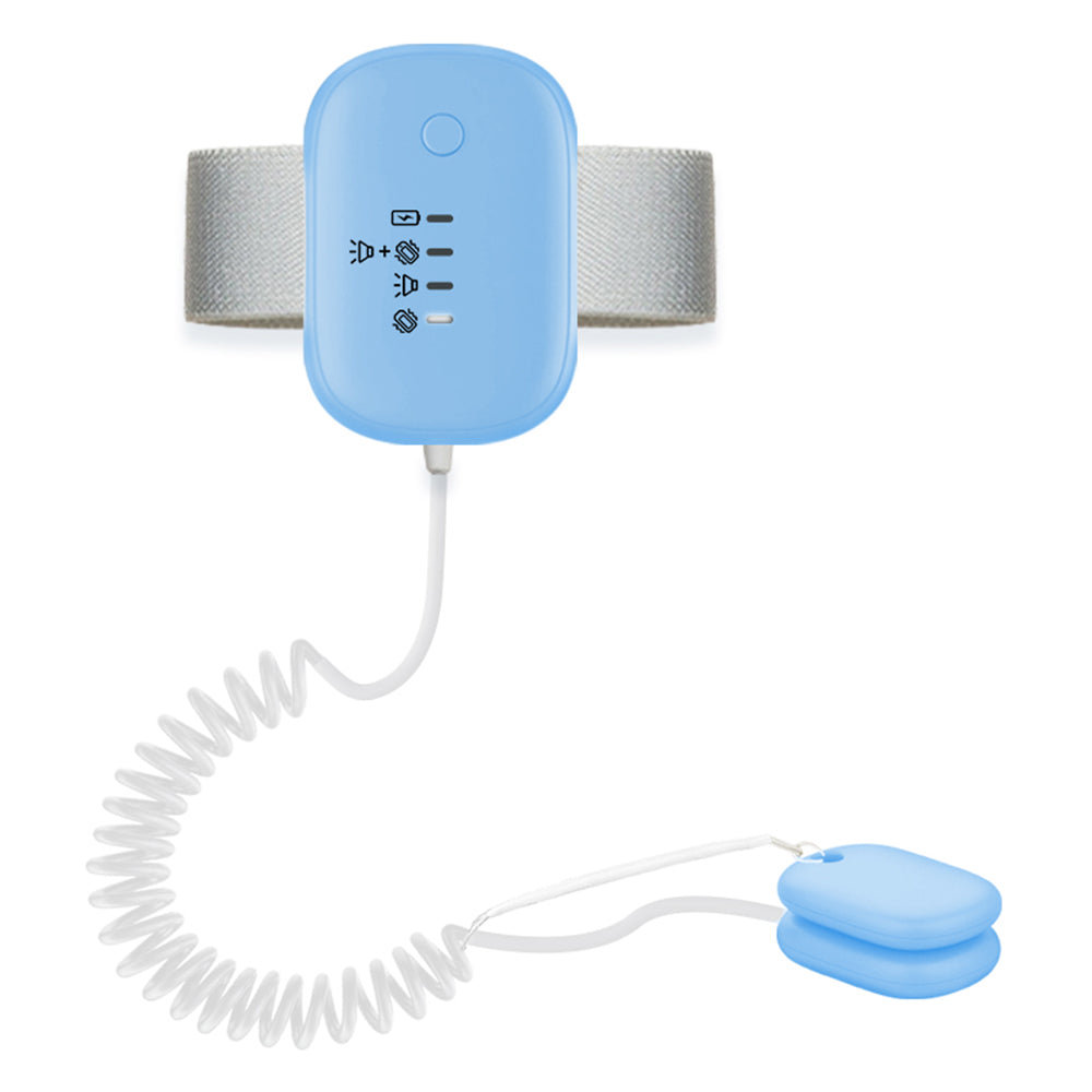 Bedwetting Alarm with Vibration and Sound Sensor Pad