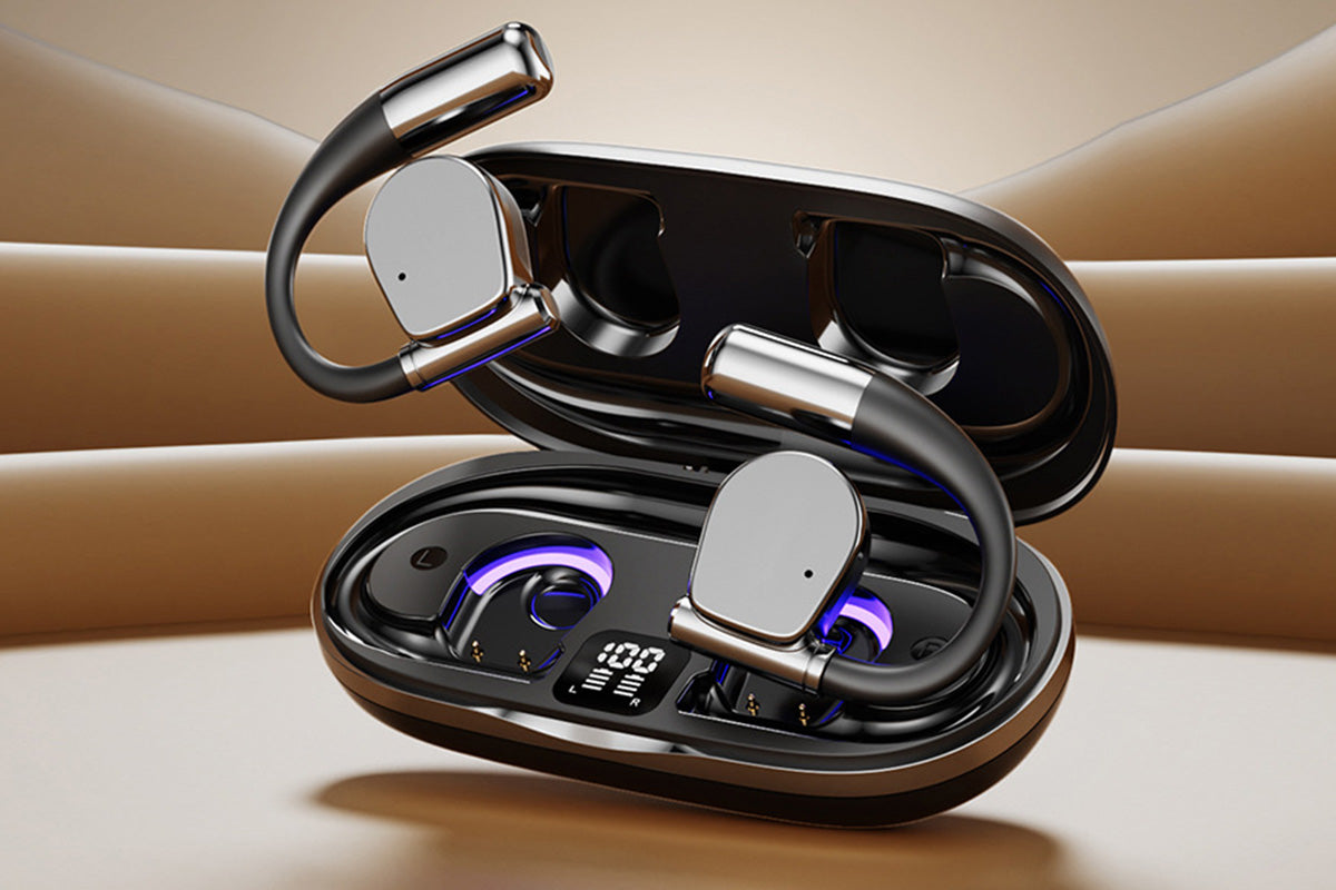 AI Translation Earbuds Real Time 140 Languages Open Ear Earbuds for Travel Business