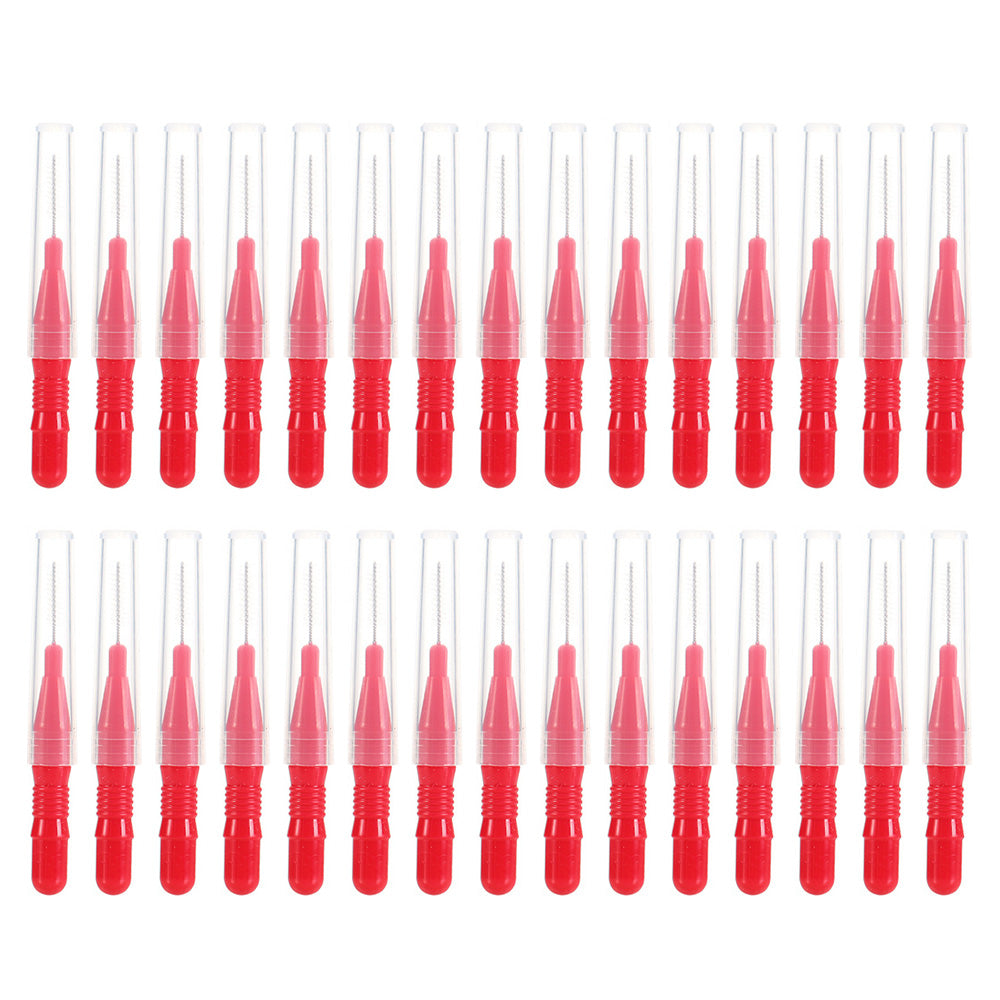 30 Pack Mini Cleaning Brushes for Braces Teeth Lashes and Brows