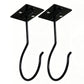 2Pcs Self Adhesive Foldable Banana Hook for Under Cabinet Metal Holder for Kitchen
