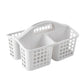 4 PCS Shower Caddy with Handle 3 Compartments Plastic Organizer Basket for Bathroom Kitchen