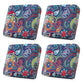 4Pcs Patio Cushion Covers Stretchable Outdoor Seat Cushion Covers for Furniture