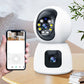 Dual Lens Smart Security Camera 2.4GHz WiFi HD Camera with Color Night Vision