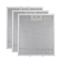 3 Pack 5-Layer Aluminum Range Hood Filter Mesh Replacement 320 x 260 mm