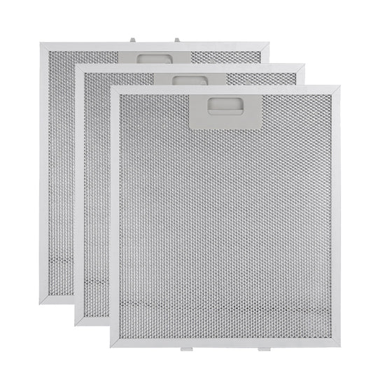3 Pack 5-Layer Aluminum Range Hood Filter Mesh Replacement 320 x 260 mm