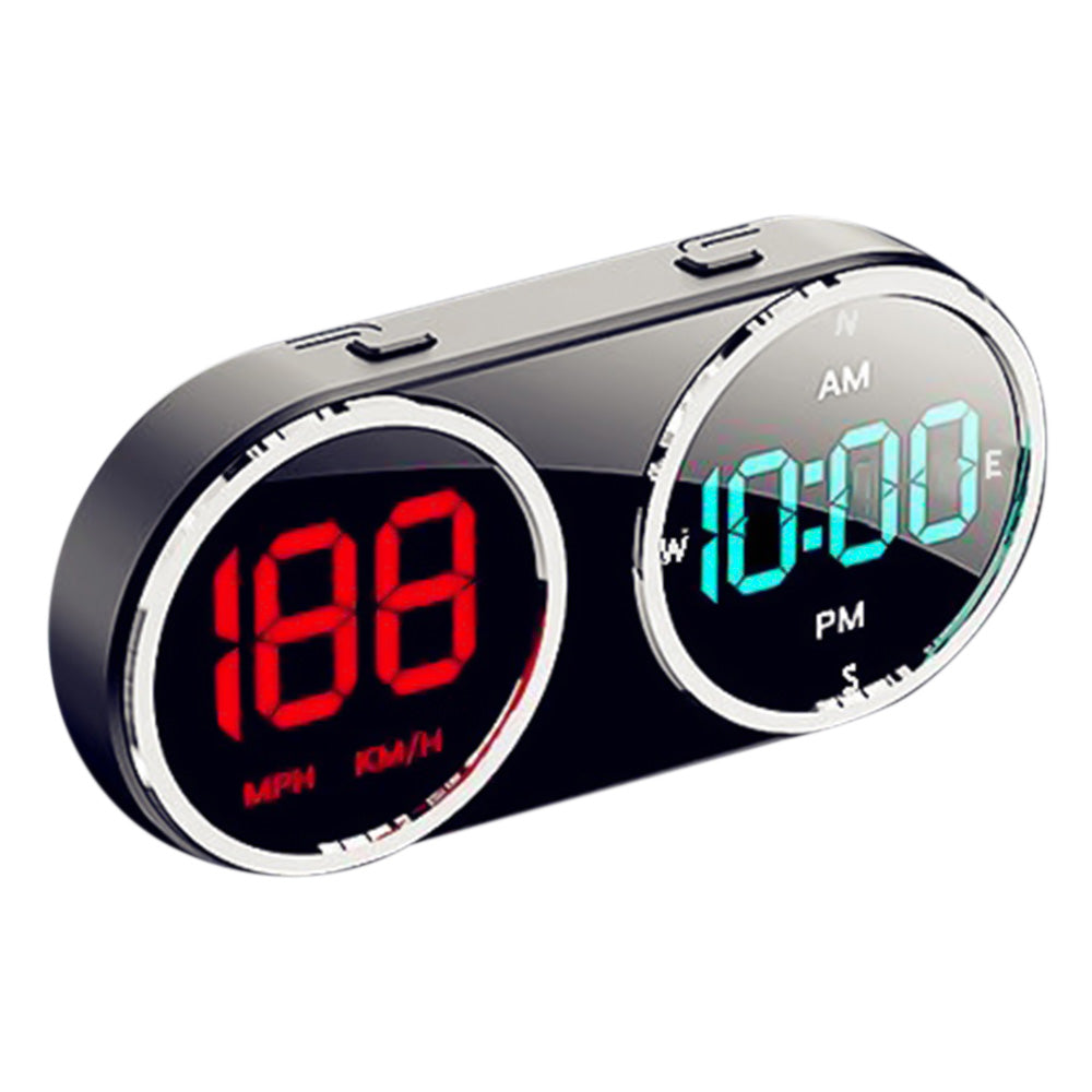 Car HUD Head Up Display Supports KMH MPH Time Direction Display Digital Car Speedometer for Cars Trucks