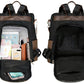 Anti-Theft Backpack with Furry Pom Pom Charm