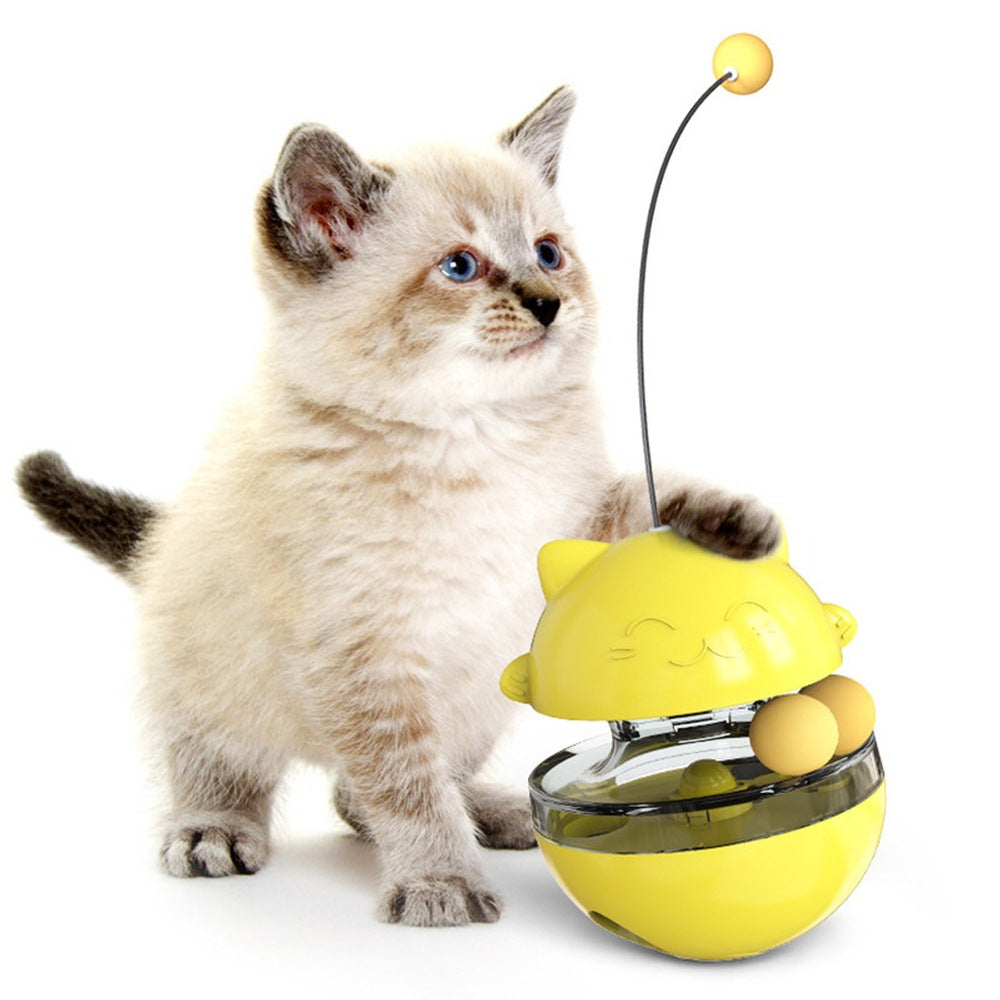 Cat Shape Tumbler Treat Dispensing Toy