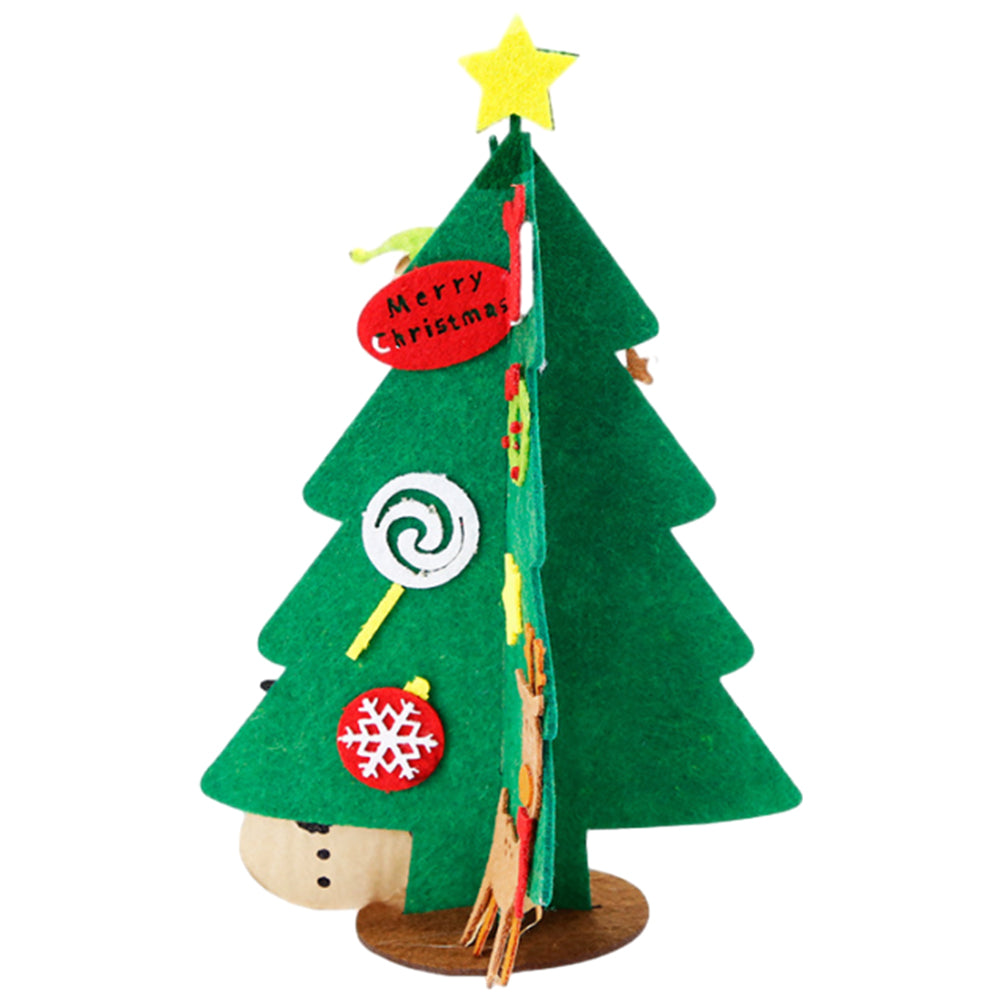 Felt Christmas Tree Set DIY with Removable Ornaments Xmas Hand Craft Decoration