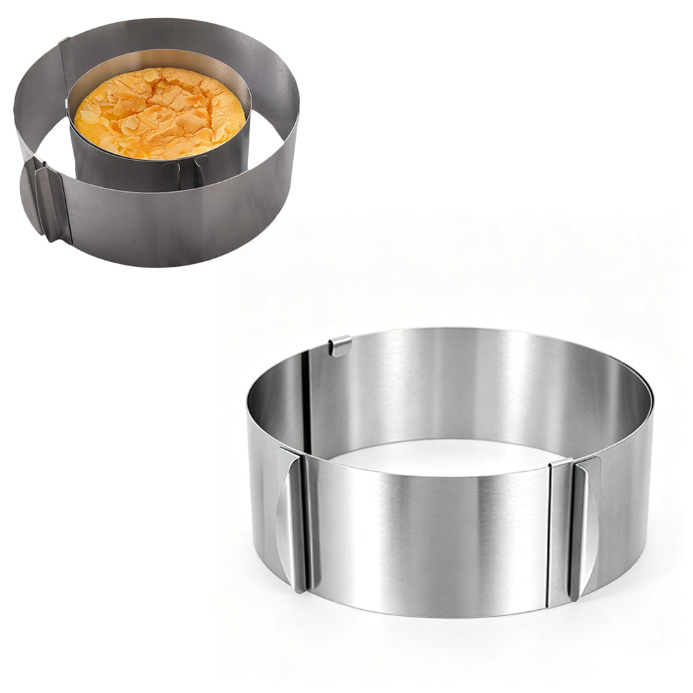 6-12 Inch Cake Mold Round Adjustable Stainless Steel Baking Cake Ring for Mousse
