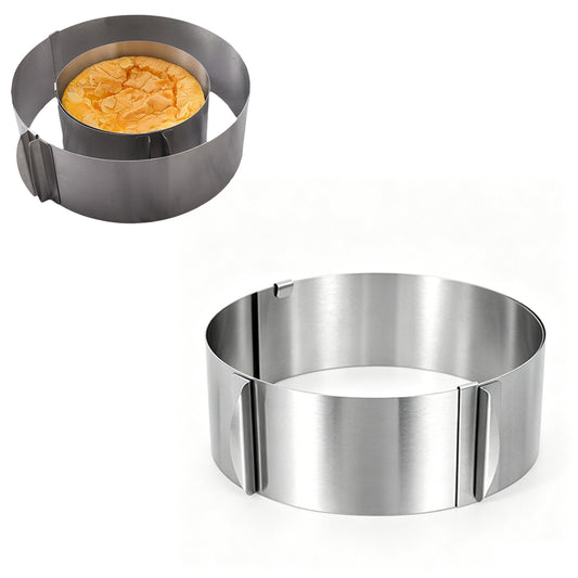 6-12 Inch Cake Mold Round Adjustable Stainless Steel Baking Cake Ring for Mousse