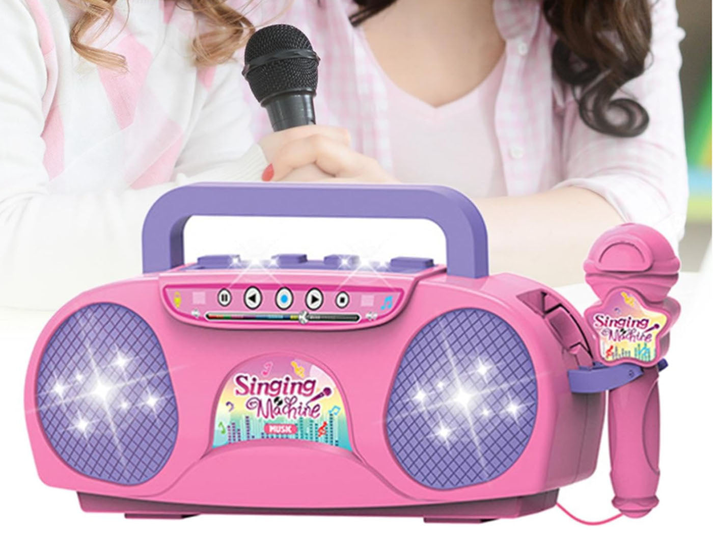Kids Karaoke Singing Machine with  Microphone Music Toy Gifts