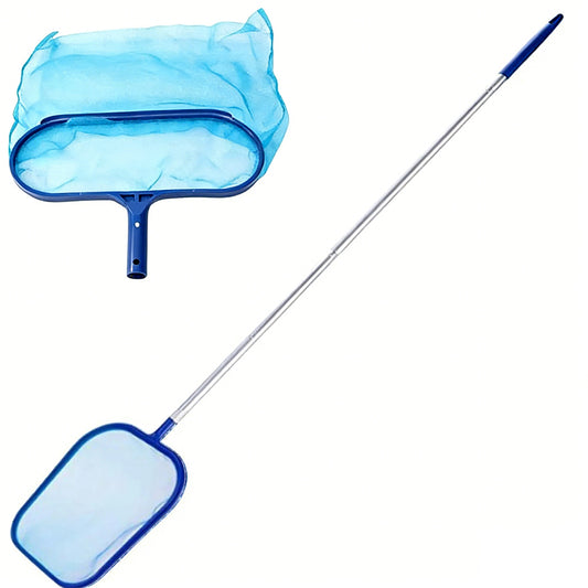 Pool Cleaning Net Skimmer Set with Telescopic Pole and 2 Nets