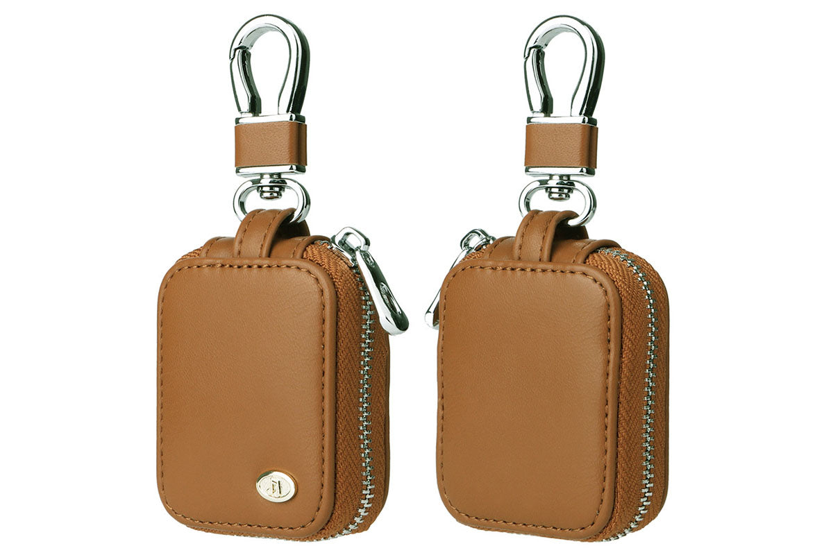 Earphone Holder Zipper Storage Pouch Protective Bag with Keychain for AirPods