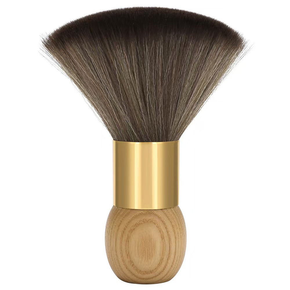 Soft Hair Sweeper Brush with Storage Case Neck Duster Brush for Home Barbershop