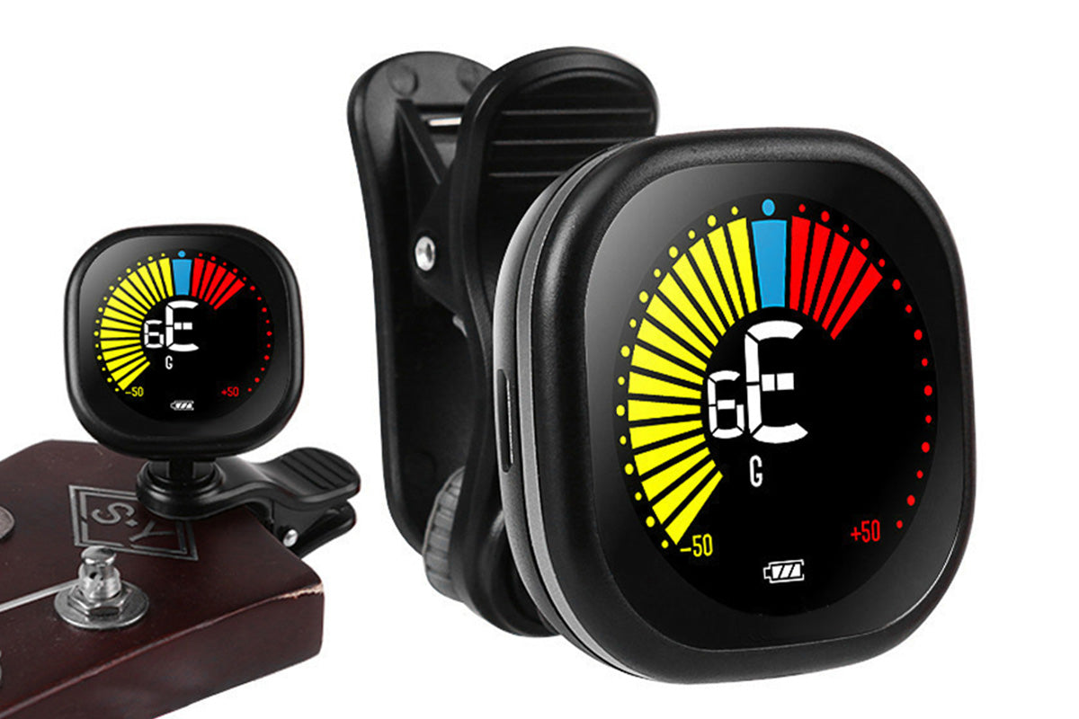 Rechargeable Automatic Clip-On Guitar Tuner for Guitar Violin Ukulele