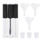 3-Piece 10ml Clear Cosmetic Tube Set with Funnels For Mascara, Lip Gloss & Eyeliner
