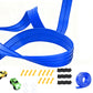 Flexible Race Car Track with Base and 360-Degree Rotating Cars