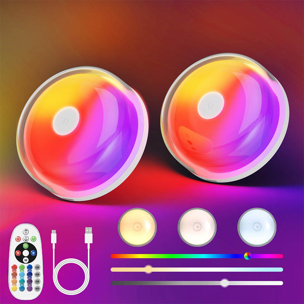 Rechargeable Waterproof Shower Light with 12 RGB Colors Remote and Timer