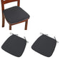 2Pcs Hoof-Shape Non-Slip Chair Cushion With Ties