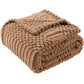 Soft Fluffy Fleece Throw Blanket for Sofa Couch Bed Living Room All Season Cozy-Brown