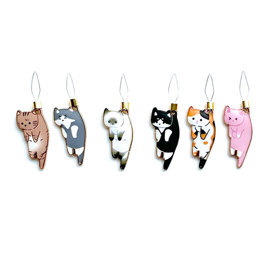 6 Pack Cute Cat Needle Threader Set
