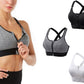 Adjustable Supportive Sports Bra with Front Zipper for Women