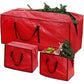 3pcs Large Christmas Tree Storage Bags PE Water-Resistant with Reinforced Handles and Zipper