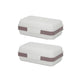 2Pcs 2-Layer Soap Box Container with Lid Travel Soap Holder