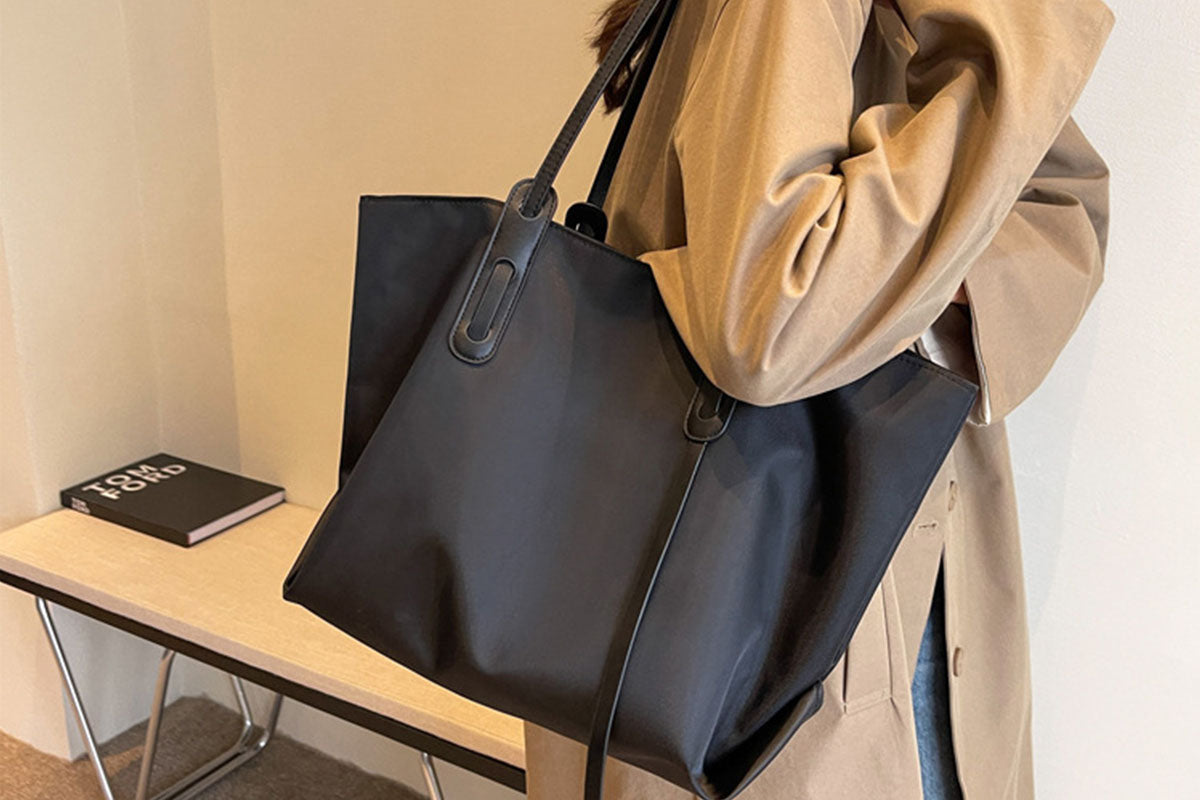 Large Capacity Tote Bag Laptop Shoulder Bag for Daily Commute Work School Shopping