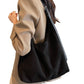 Bucket Bag with Purse Suede Bag Suede Tote Bag Suede Hobo Bags