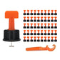 50 PCS Tile Leveling System Kit with Wrench Reusable Tile Leveling Clips for Tile Installation
