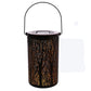 Tree Solar Powered Lanterns Hanging Garden Lights Warm White Hollow Out Lamp