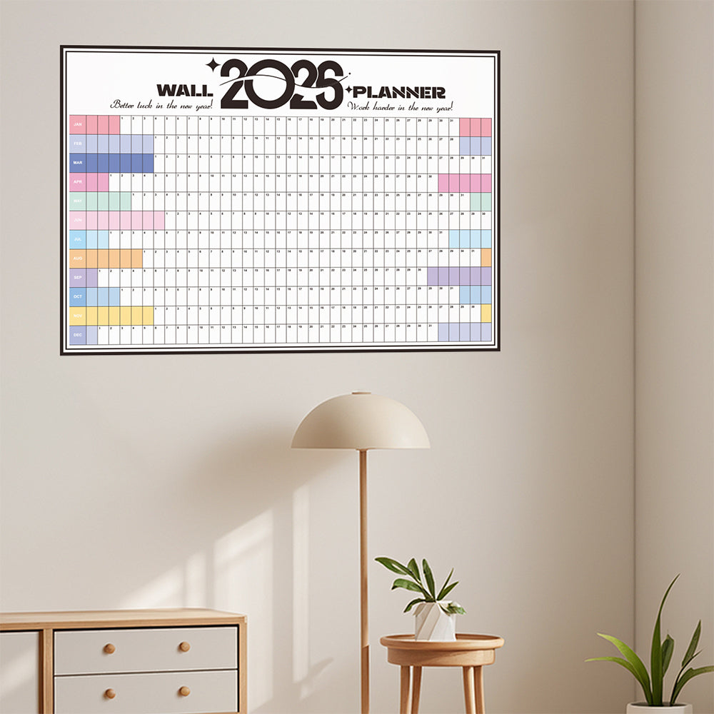 2026 Wall Calendar Annual Yearly Wall Planner Home Office School