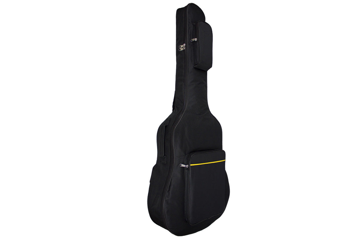 41 Inch Black Dual Strap Protective Guitar Bag for Acoustic and Electric Guitars