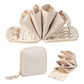 PU Multi Compartment Travel Jewelry Organizer Bag with Velvet Lining