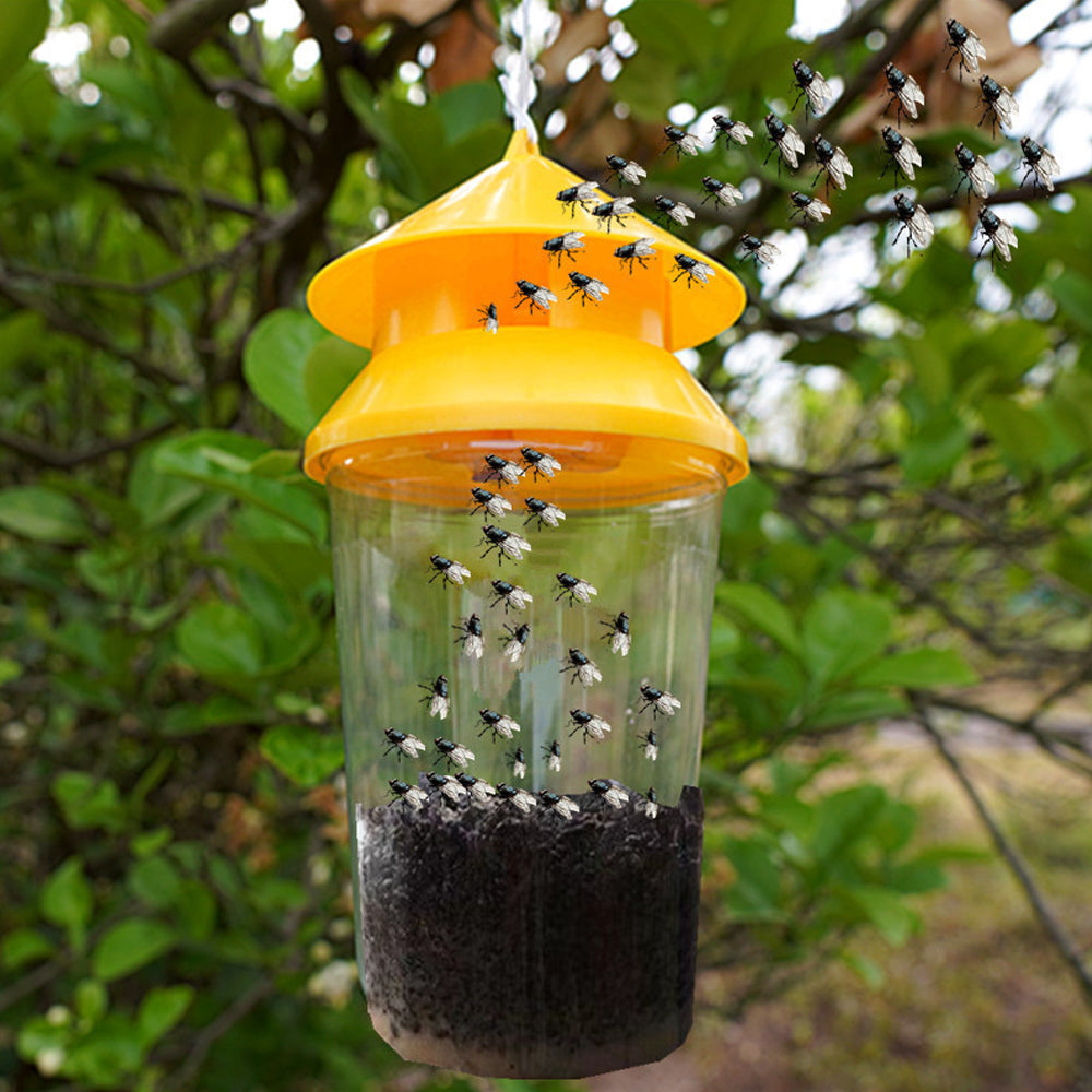 Reusable Fruit Fly Trap Catcher for Outdoor Camping Yard