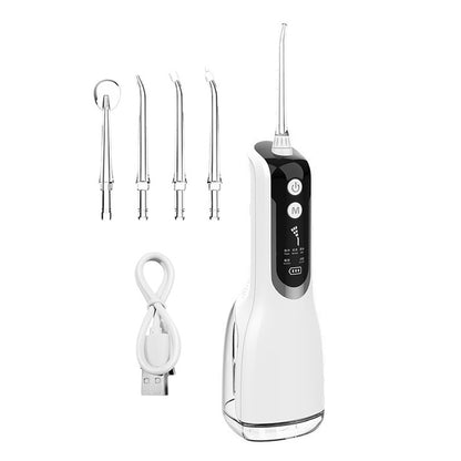 Cordless Water Flosser Teeth Cleaner 300ML Dental Flosser with 4 Jet Tips