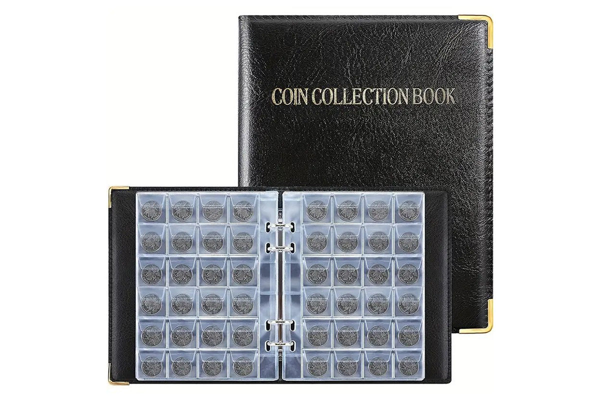 480 Slots Coin Collection Album Removable Pages Coin Storage Book