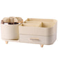 360 Degree Rotating Makeup Organizer for Brush Holder and Drawers