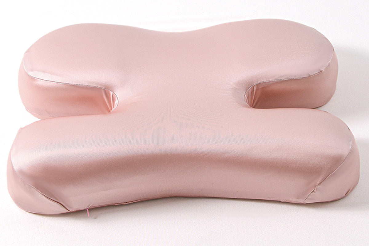 H-Shape Anti-Wrinkle Side Sleeper Pillow Satin Sleep Pillow