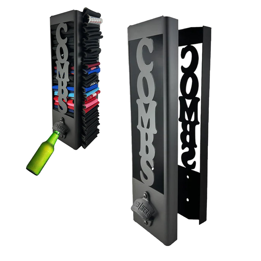 2-in-1 Wall Mounted Can Cooler Holder with Bottle Opener